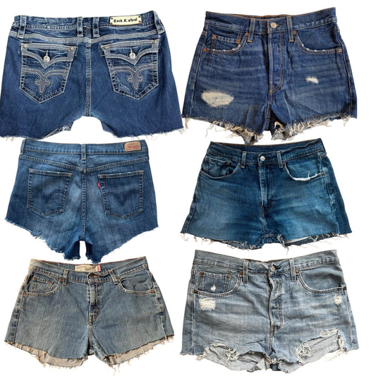 Womens Denim cut off shorts